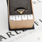 Pre-Owned 9ct Gold Single Diamond Wishbone Ring Size K