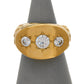 Pre-Owned 9ct Gold Mens CZ Flush Set Flat Top Ring Size Z+1