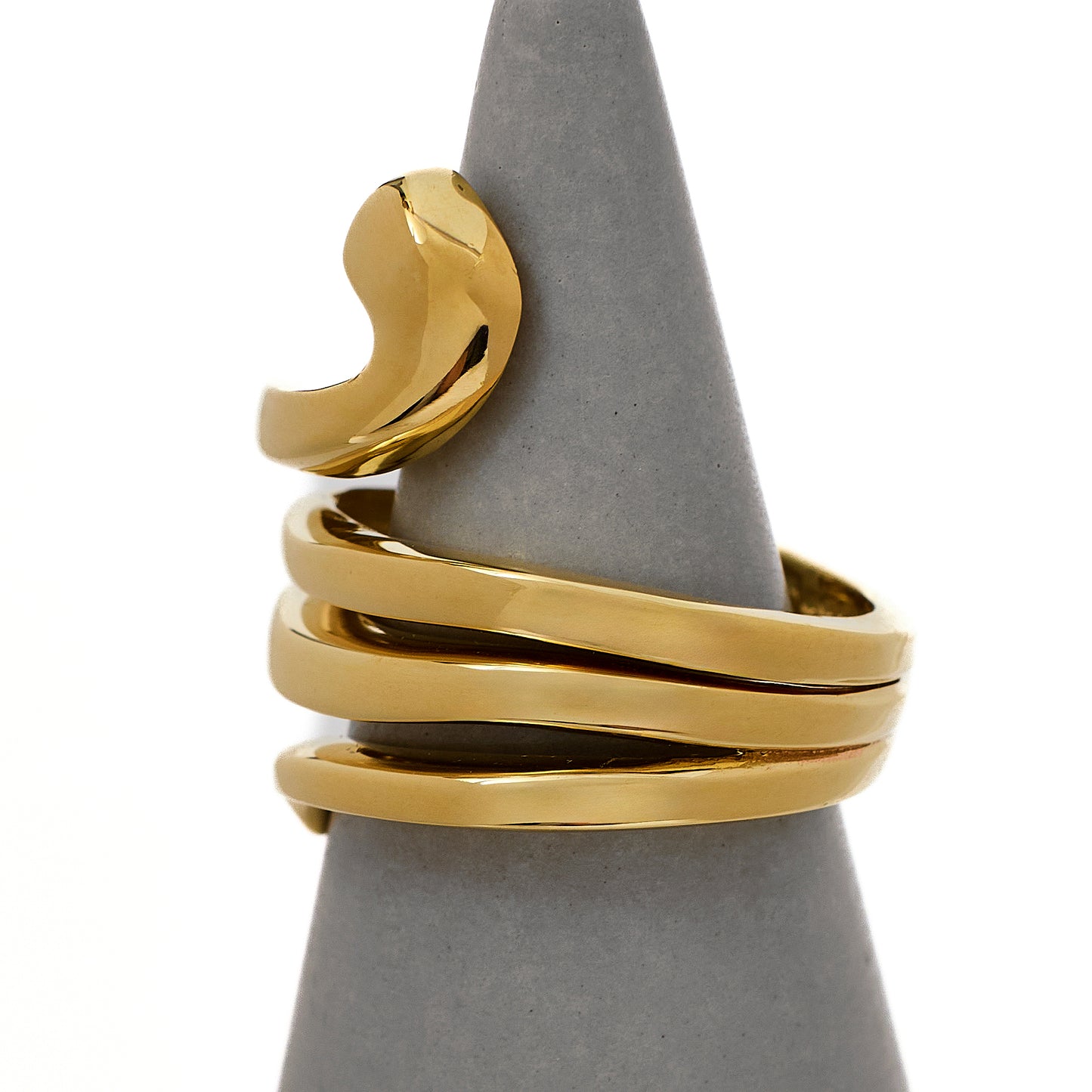 Pre-Owned 9ct Gold Wraparound Snake Ring Size O