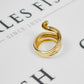 Pre-Owned 9ct Gold Wraparound Snake Ring Size O