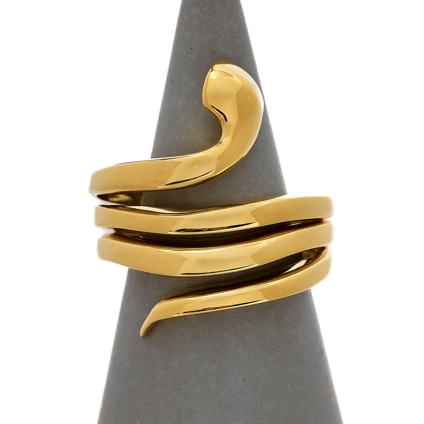 Pre-Owned 9ct Gold Wraparound Snake Ring Size O