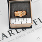 Pre-Owned 9ct Gold Men's Buckle Ring Size V