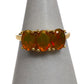 Pre-Owned 9ct Gold 3 Oval Opal Ring Size N