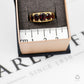 Pre-Owned 9ct Gold 5 Garnet Ring Size M.5