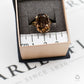 Pre-Owned 9ct Gold Oval Smokey Quartz Ring Size O
