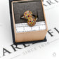 Pre-Owned 9ct Gold Beryllium Treated Sapphire 2 Dome Ring