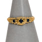 Pre-Owned 9ct Gold 3 Sapphire Dress Ring Size O