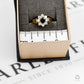 Pre-Owned 9ct Gold Sapphire & CZ Cluster Ring Size K