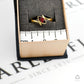Pre-Owned 9ct Gold Marquise Cut Garnet Ring Size M