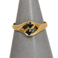 Pre-Owned 9ct Gold 2 Sapphire Dress Ring Size L