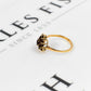 Pre-Owned 9ct Gold Garnet Cluster Ring Size Q.5