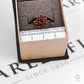 Pre-Owned 9ct Gold Garnet Cluster Ring Size Q.5