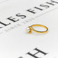 Pre-Owned 9ct Gold Cultured Pearl Ring Size M