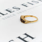 Pre-Owned 9ct Gold 5 Garnet Dress Ring Size N
