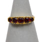 Pre-Owned 9ct Gold 5 Garnet Dress Ring Size N