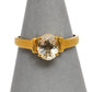 Pre-Owned 9ct Gold Oval Quartz Ring Size R