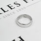 Pre-Owned 9ct White Gold 10 Sapphire Band Ring Size S.5