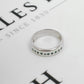 Pre-Owned 9ct White Gold 10 Sapphire Band Ring Size S.5