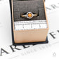 Pre-Owned 9ct Gold Opal & White Zircon Cluster Ring Size N
