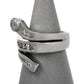 Pre-Owned 9ct White Gold Diamond Wraparound Ring Size N.5