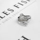 Pre-Owned 9ct White Gold Diamond Wraparound Ring Size N.5