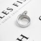 Pre-Owned 9ct White Gold Diamond Wraparound Ring Size N.5