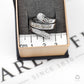 Pre-Owned 9ct White Gold Diamond Wraparound Ring Size N.5