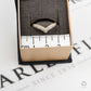 Pre-Owned 9ct Gold Diamond Wishbone Ring Size N.5
