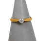 Pre-Owned 9ct Gold Diamond Solitaire Ring Size H