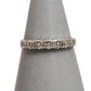Pre-Owned 9ct Gold 7 Illusion Set Diamond Ring Size M