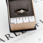Pre-Owned 9ct Gold 4 Diamond Ring Size K.5