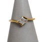 Pre-Owned 9ct Gold 4 Diamond Ring Size K.5