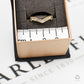 Pre-Owned 9ct Gold 9 Diamond Wishbone Ring Size L