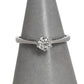 Pre-Owned 9ct White Gold Diamond Solitaire Ring Size M