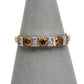 Pre-Owned 9ct Gold White & Treated Brown Diamond Ring
