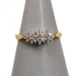 Pre-Owned 9ct Gold 19 Diamond Cluster Ring Size O