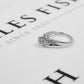 Pre-Owned 9ct White Gold Illusion Set Diamond Ring Size M