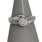 Pre-Owned 9ct White Gold Illusion Set Diamond Ring Size M