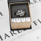 Pre-Owned 9ct White Gold Diamond Crossover Ring Size L.5