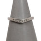 Pre-Owned 9ct White Gold Diamond Wishbone Ring Size Q