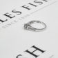 Pre-Owned 9ct White Gold Cluster Ring Size N