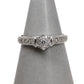 Pre-Owned 9ct White Gold Cluster Ring Size N