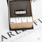 Pre-Owned 9ct Gold Diamond 2 Row Ring Size T.5