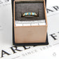 Pre-Owned 9ct Gold Square Topaz & Diamond Ring Size N