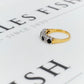 Pre-Owned 9ct Gold Sapphire & Diamond Ring Size K.5