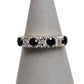 Pre-Owned 9ct Gold Sapphire & Diamond Ring Size K.5
