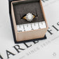 Pre-Owned 9ct Gold Oval Opal & Diamond Cluster Ring Size N