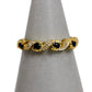 Pre-Owned 9ct Gold Sapphire & Diamond Ring Size K