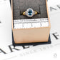 Pre-Owned 9ct Gold Oval Sapphire & Diamond Cluster Ring
