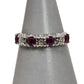 Pre-Owned 9ct Gold Ruby & Diamond Dress Ring Size L.5
